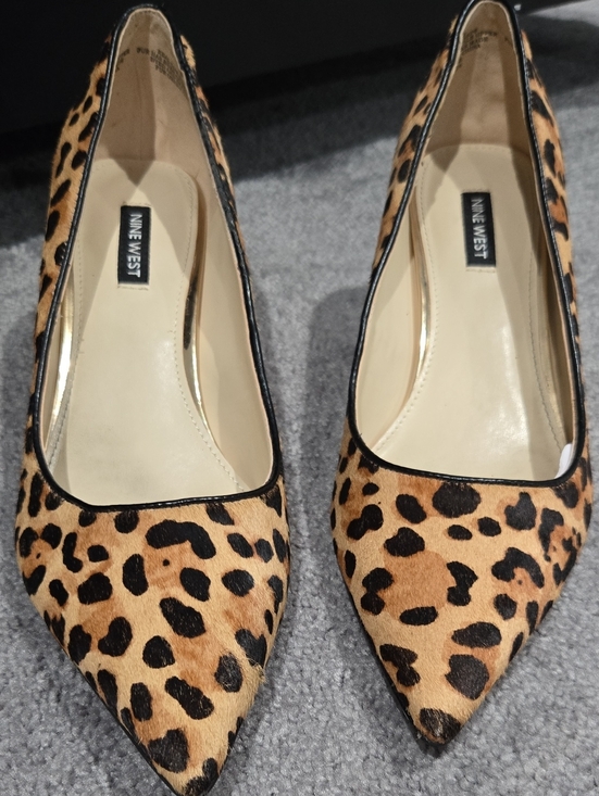 Nine West Shoes - Nine West Leopard Spot Pointed Pumps - Tan & Black